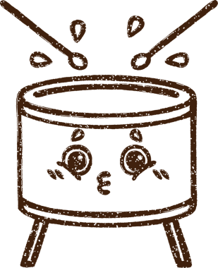 Bir insan tarafından çizilen Davul Kömürü Çizimi