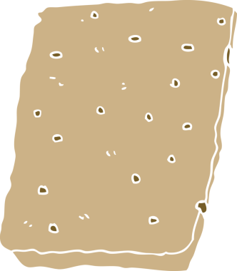 Bir insan tarafından çizilmiş düz renk çizgi film gözlemesi