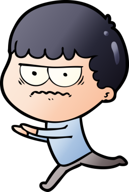 Bir insan tarafından çizilmiş rahatsız bir adam.