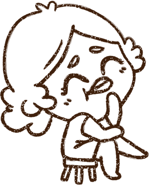 Bir insan tarafından çizilen Oturan Kömür Kadın