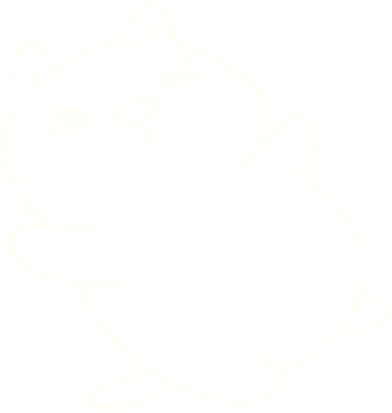 Bir insan tarafından çizilen Kedi Tebeşiri