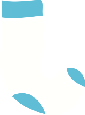 Bir insan tarafından çizilmiş karalama çorabı.