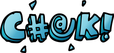 karikatür bir insan tarafından çizilmiş küfür