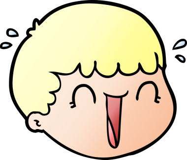 Bir insan tarafından çizilmiş erkek yüzü.