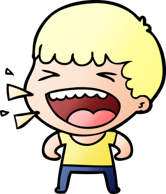 Bir insan tarafından çizilmiş gülen adam.