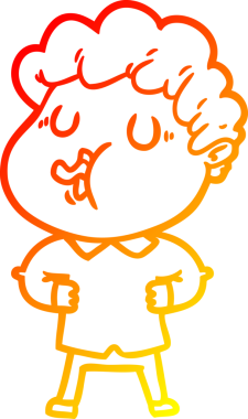 Bir insan tarafından çizilmiş, çizgi film karakteri.