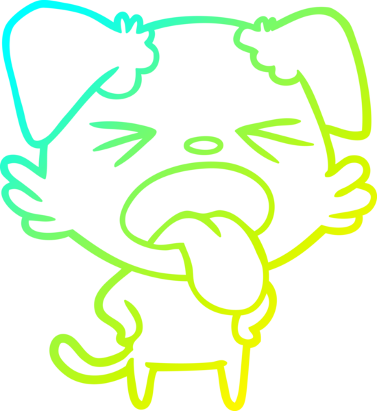 Bir insan tarafından çizilmiş iğrenç bir çizgi film çizimi.