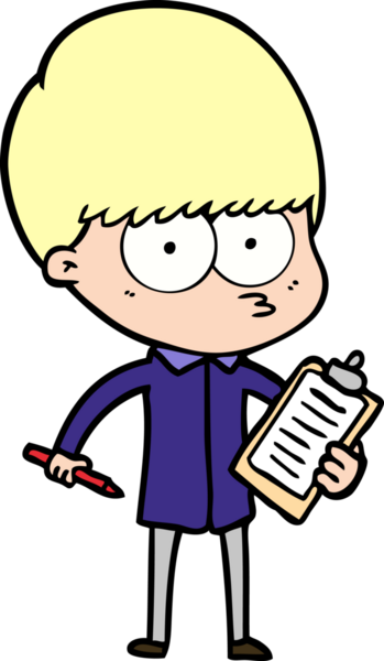 Bir insan tarafından çizilmiş sinirli çizgi film çocuğu.