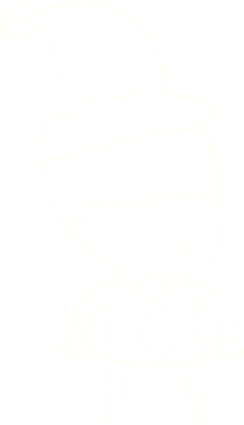 Bir insan tarafından çizilen Noel Adam Tebeşiri