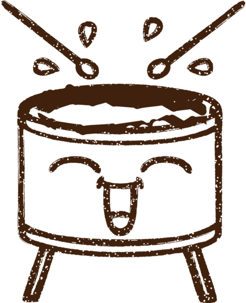 Bir insan tarafından çizilen Davul Kömürü Çizimi