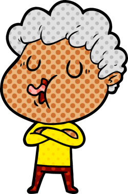 Bir insan tarafından çizilmiş çizgi film şarkıcısı.