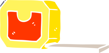 Bir insan tarafından çizilmiş düz renk çizim karikatürü