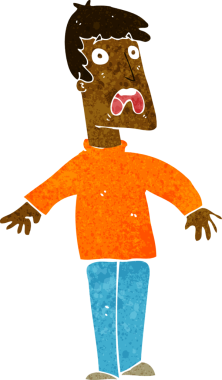 Bir insan tarafından çizilmiş karikatür.