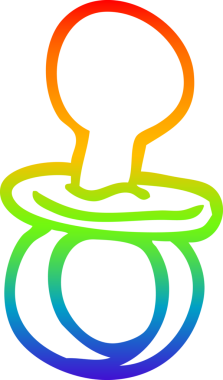 gökkuşağı gradyan çizimi bir insan tarafından çizilmiş bir karikatür mankeni