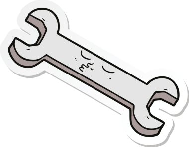 Bir insan tarafından çizilmiş çizgi film anahtarının çıkartması.