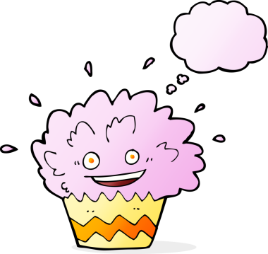 Bir insan tarafından çizilmiş düşünce baloncuğu ile patlayan çizgi film.