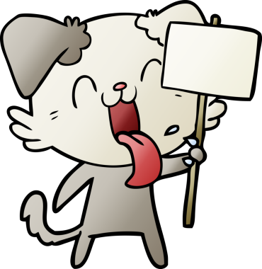 Bir insan tarafından çizilmiş nefes nefese bir köpek.