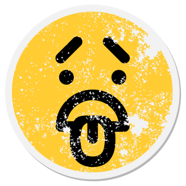 Bir insan tarafından çizilmiş mutsuz bir yüz çemberi.