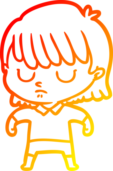 Bir insan tarafından çizilmiş bir karikatür kadın çizimi