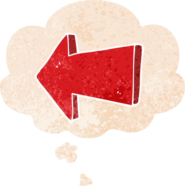 Bir insan tarafından çizilmiş grunge ile düşünce baloncuğu ile çizilmiş çizgi film sıkıntılı retro desen