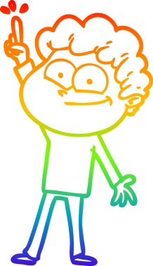 Bir insan tarafından çizilmiş mutlu bir adamın çizgi çizimi.