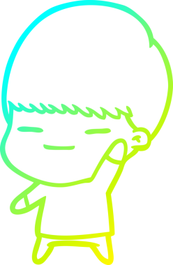 Bir insan tarafından çizilmiş kendini beğenmiş bir çizgi film karakteri.