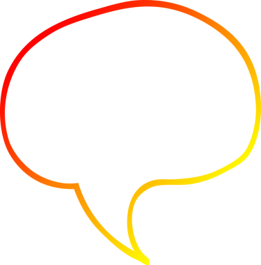 Bir insan tarafından çizilmiş bir karikatür konuşma baloncuğunun sıcak çizgi çizimi