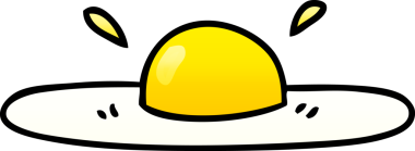 bir insan tarafından çizilmiş gölgelenmiş garip karikatür yumurta.