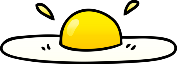 bir insan tarafından çizilmiş gölgelenmiş garip karikatür yumurta.