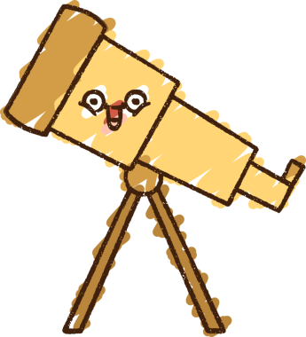 Bir insan tarafından çizilen Teleskop Tebeşiri