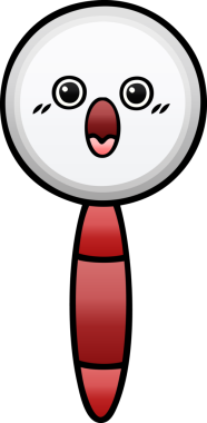 Bir insan tarafından çizilmiş bir büyüteçin gölgelenmiş karikatürü