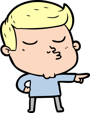 Bir insan tarafından çizilmiş karikatür mankeni adam.