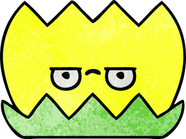 Bir insan tarafından çizilmiş nilüfer çiçeğinin retro grunge deseni.