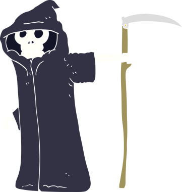 Bir insan tarafından çizilmiş düz renk çizimi