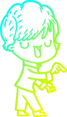 Bir insan tarafından çizilmiş bir karikatür kadın çizimi.