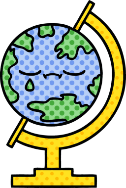 Bir insan tarafından çizilmiş dünyanın çizgi romanı.