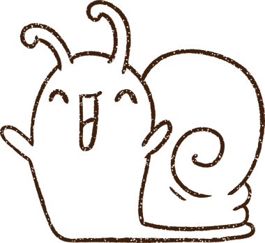 Bir insan tarafından çizilmiş sevimli Salyangoz Kömürü