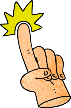 Bir insan tarafından çizilmiş garip bir el çizimi.