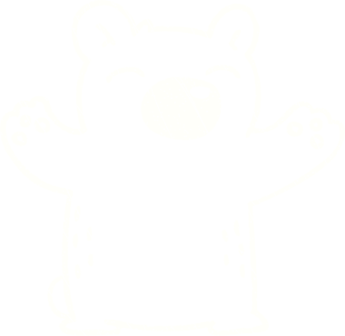 Bir insan tarafından çizilen Ayı Tebeşiri