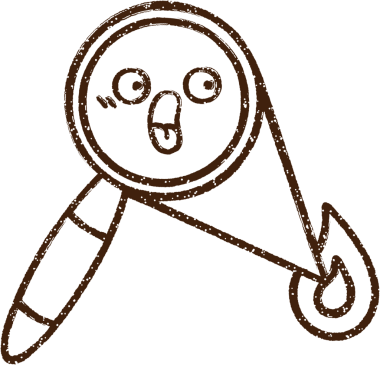 Bir insan tarafından çizilen Büyüteç Kömür Çizimi