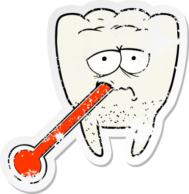 Bir insan tarafından çizilmiş sağlıksız bir dişin sıkıntılı çıkartması.