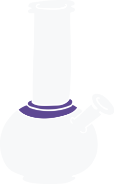 Bir insan tarafından çizilmiş karikatür nargilesi.