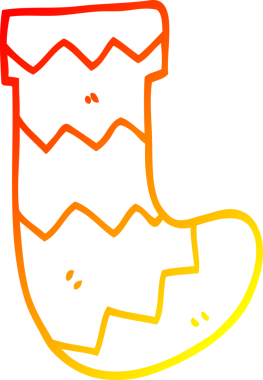 Bir insan tarafından çizilmiş bir karikatür çiziminin sıcak gradyanı.