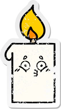 Bir insan tarafından çizilmiş şirin bir çizgi filmin sıkıntılı çıkartması.