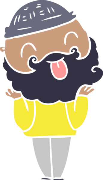 Bir insan tarafından çizilmiş sakallı bir adam.