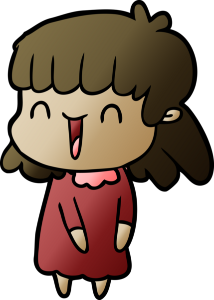 Bir insan tarafından çizilmiş karikatür kadın.