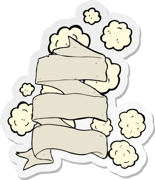 Bir insan tarafından çizilmiş eski bir parşömen etiketi.