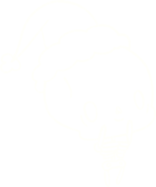 Bir insan tarafından çizilen Şenlikli İskelet Tebeşiri