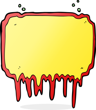 bir insan tarafından çizilmiş karikatür erime çerçevesi