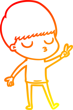 İnsan tarafından çizilmiş bir çizgi film karakteri çizimi.